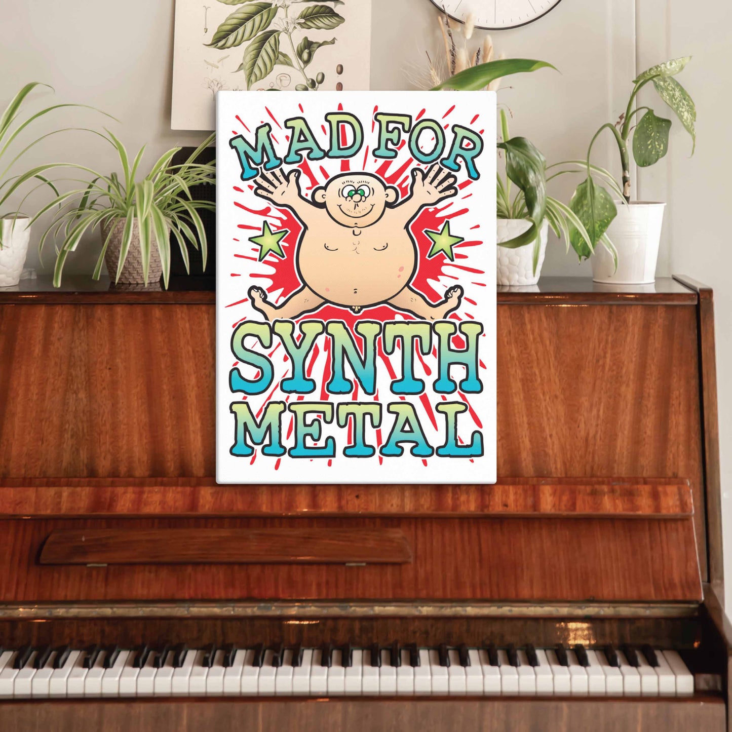 Synth Metal Canvas Print 51x71cm