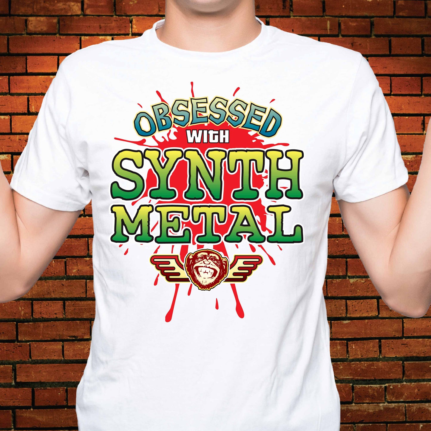 Synth Metal Obsessed Cotton T-Shirt