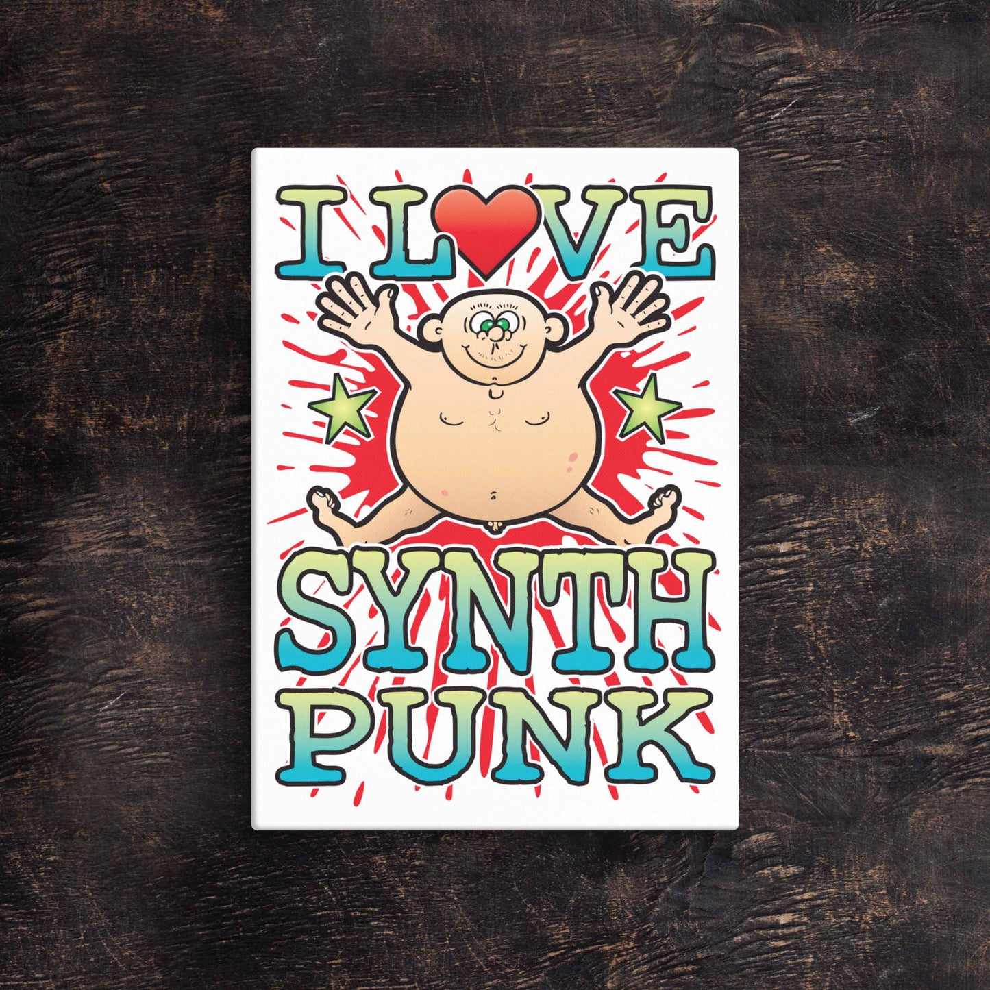 Synth Punk 51x71cm Canvas Print