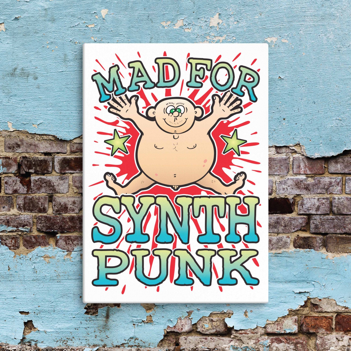 Synth Punk Canvas Print 30x40cm