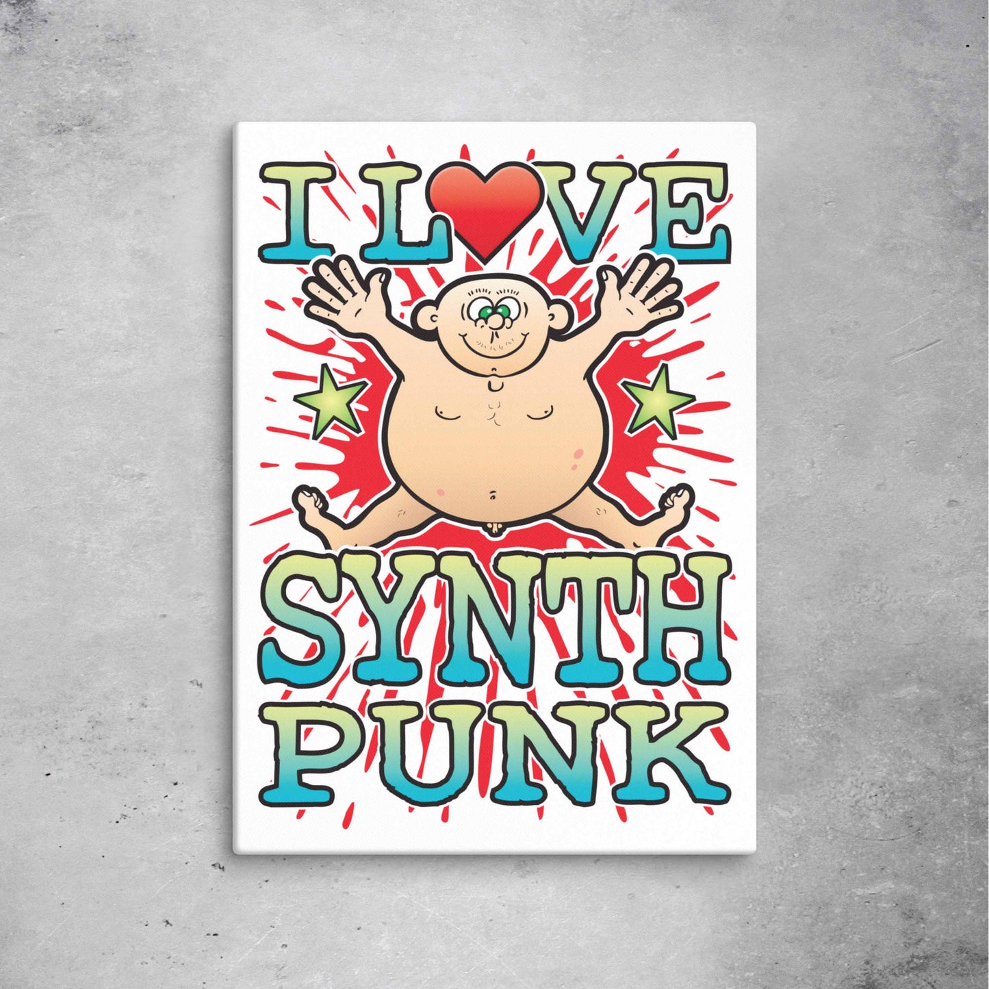 Synth Punk 51x71cm Canvas Print