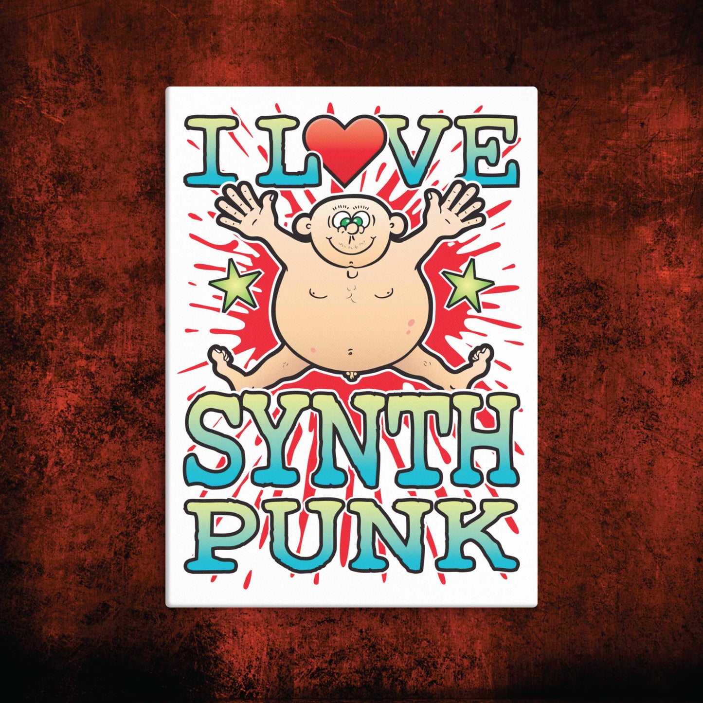 Synth Punk Canvas Print 30x40cm