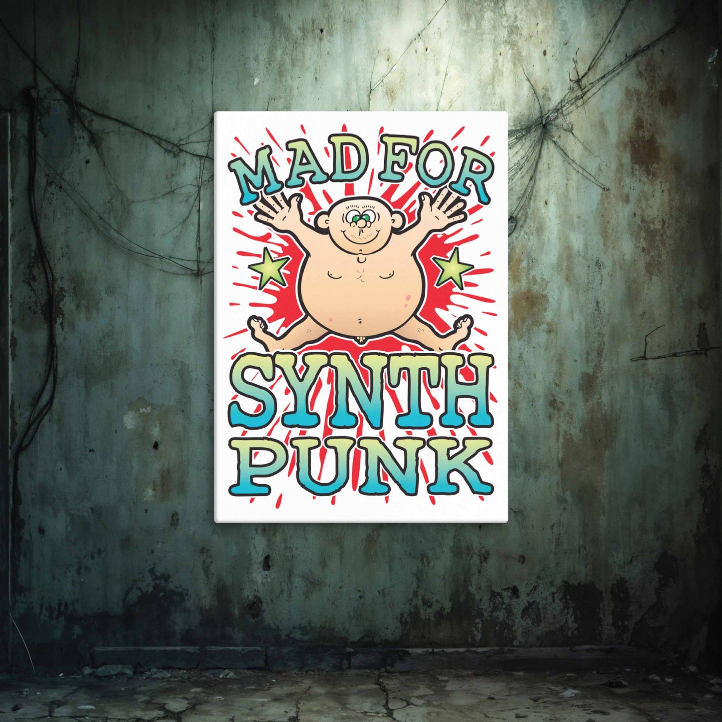 Synth Punk Canvas Print 51x71cm