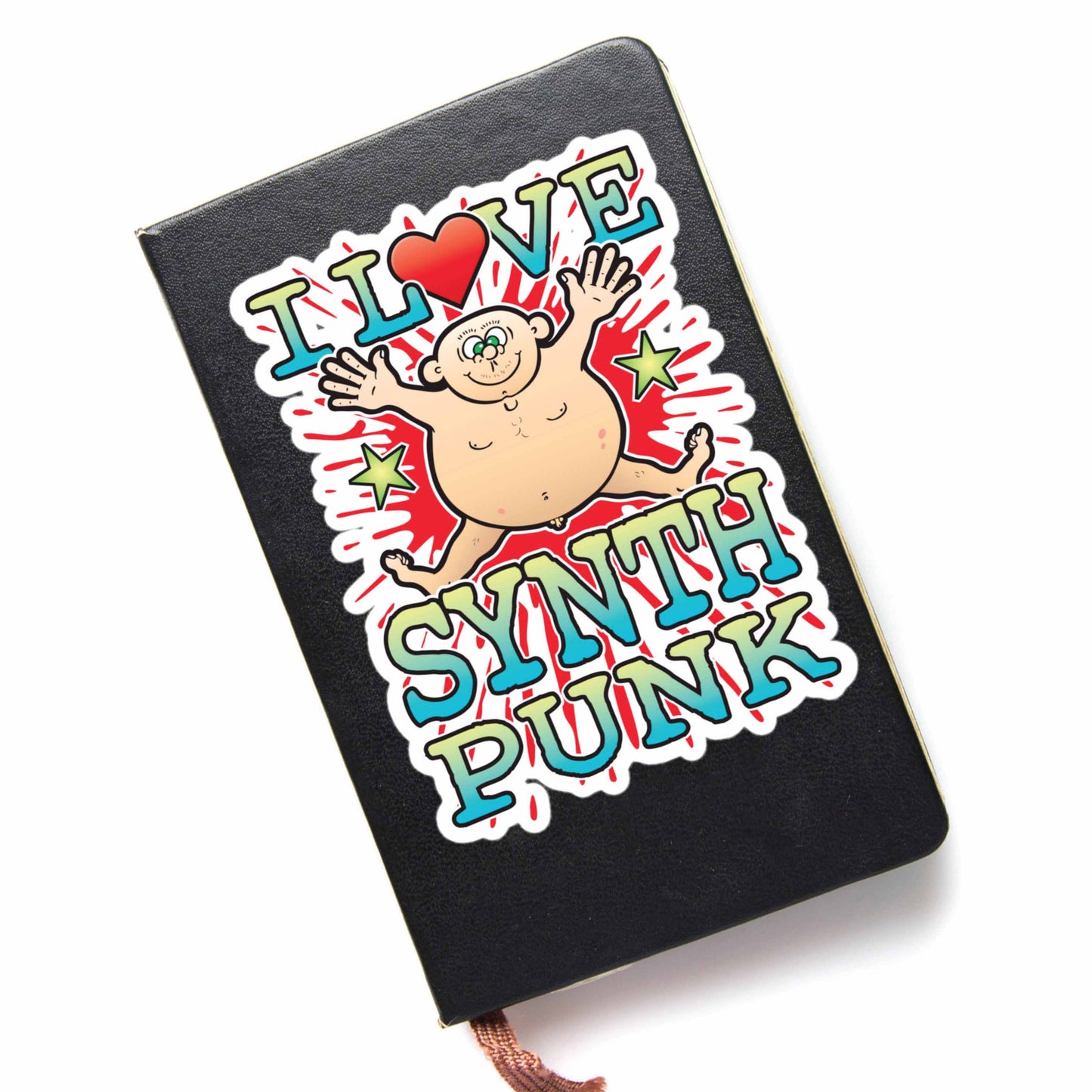 Synth Punk Vinyl Kiss-Cut Sticker / 14 x 10cm