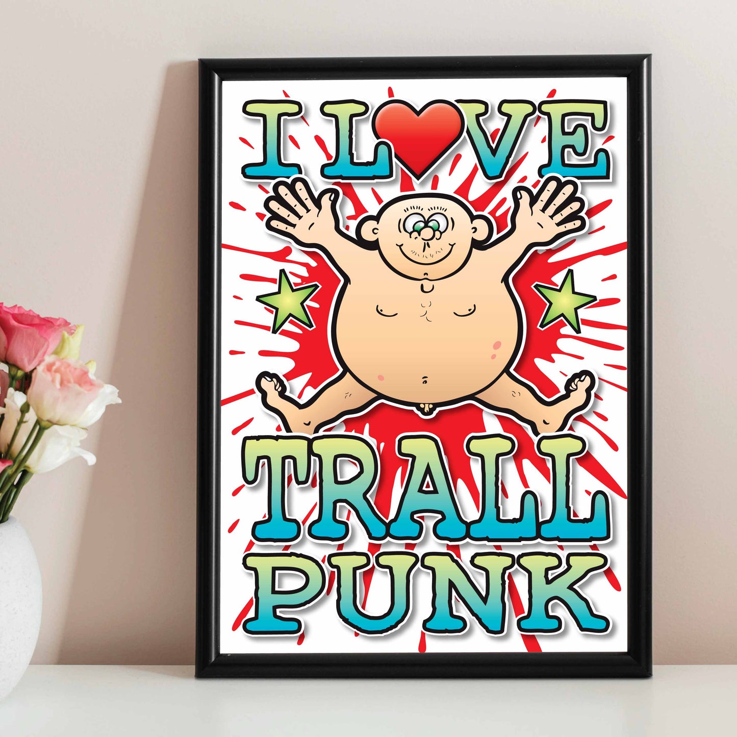 Trall Punk Art Print / Love Music Poster / Wall Décor / Rock Guru