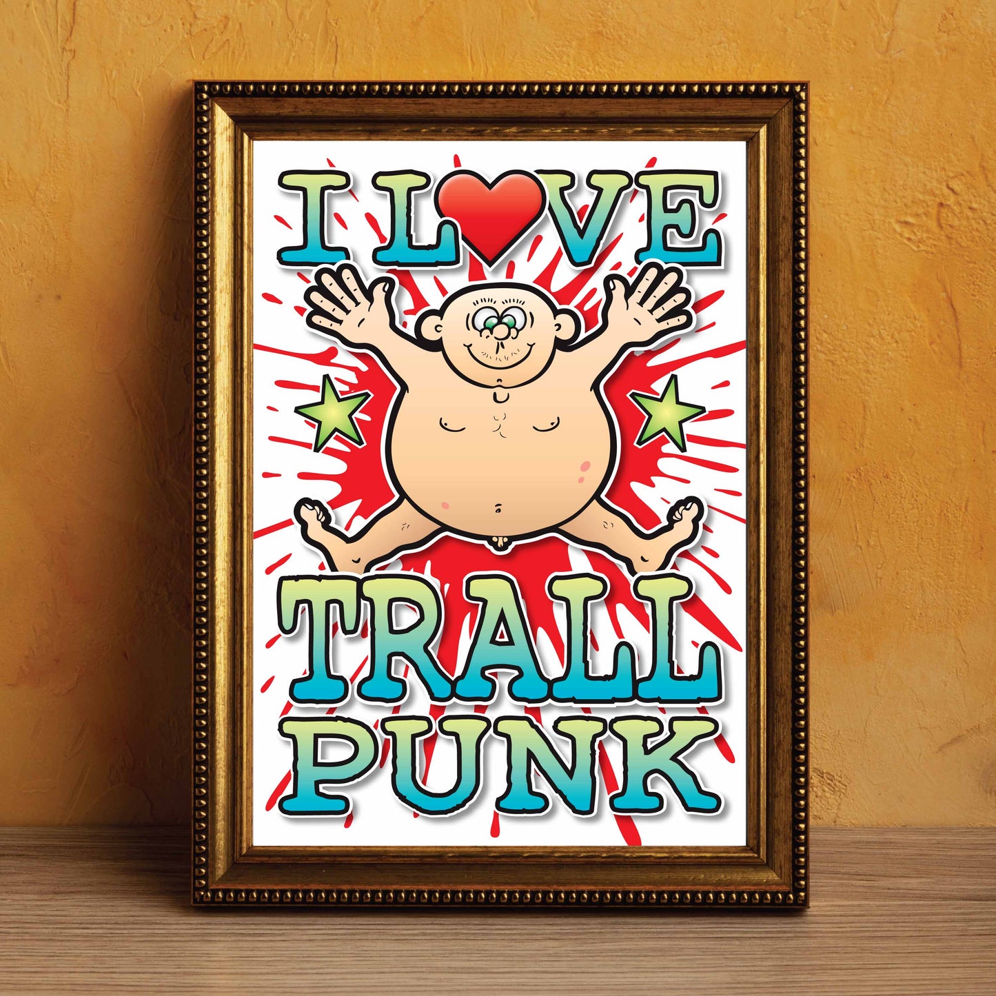 Trall Punk Art Print / Love Music Poster / Wall Décor / Rock Guru