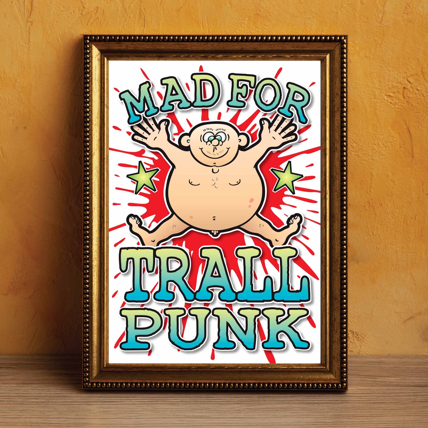 Trall Punk Art Print / Mad For Music Poster / Wall Décor