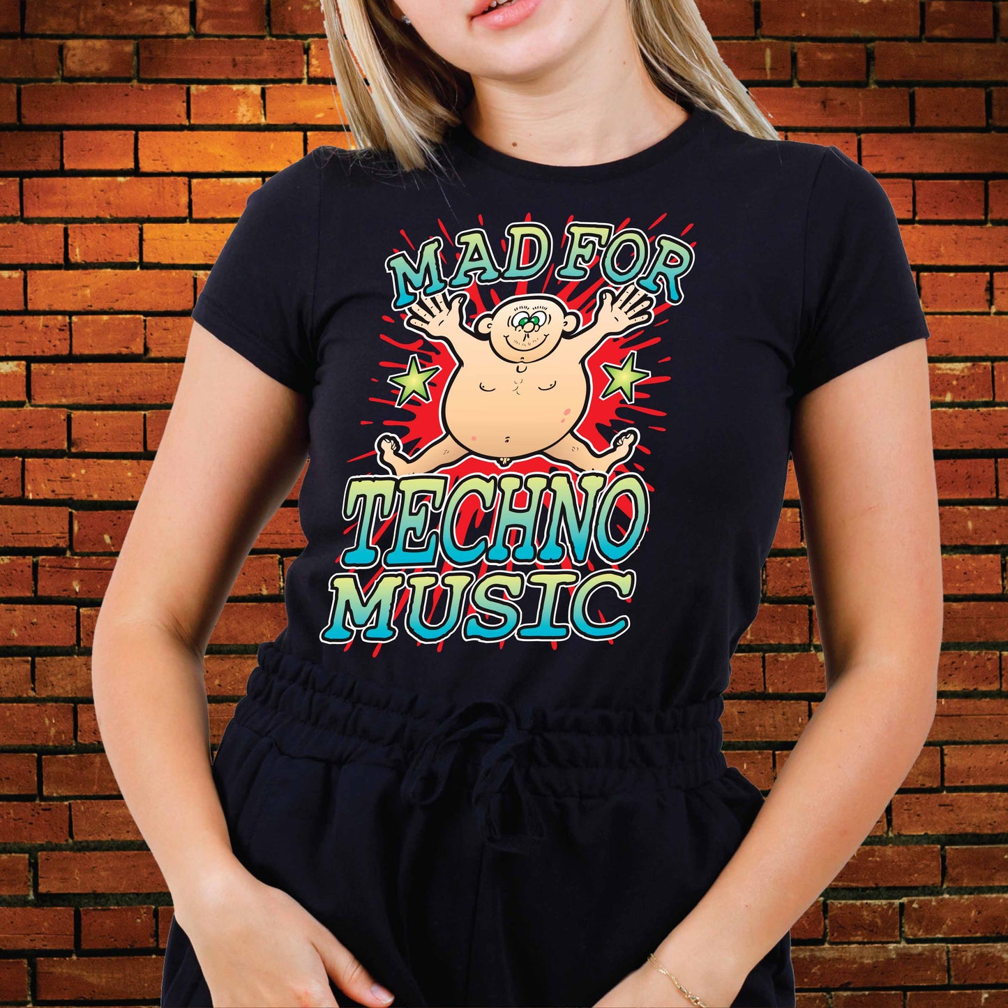 Techno Music Cotton T-Shirt