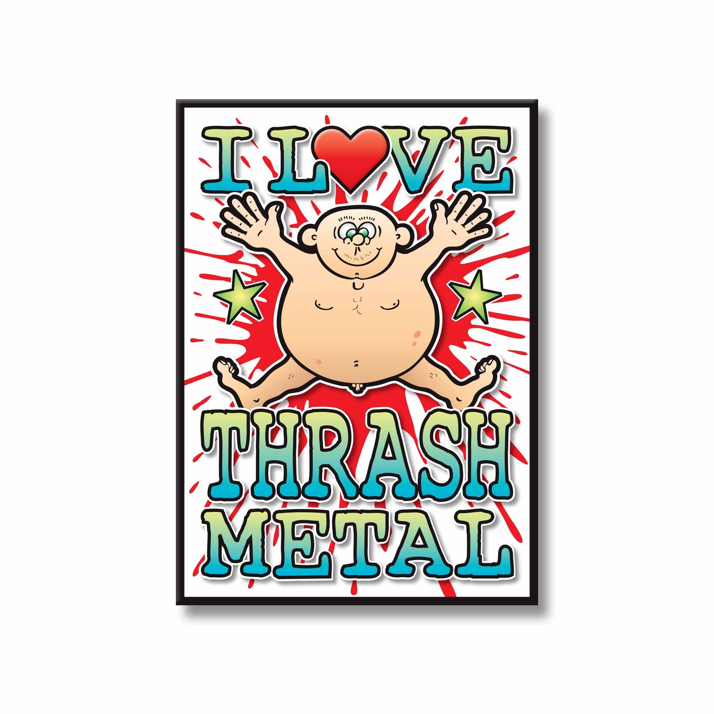 Thrash Metal Art Print / Love Music Poster / Wall Décor / Rock Guru