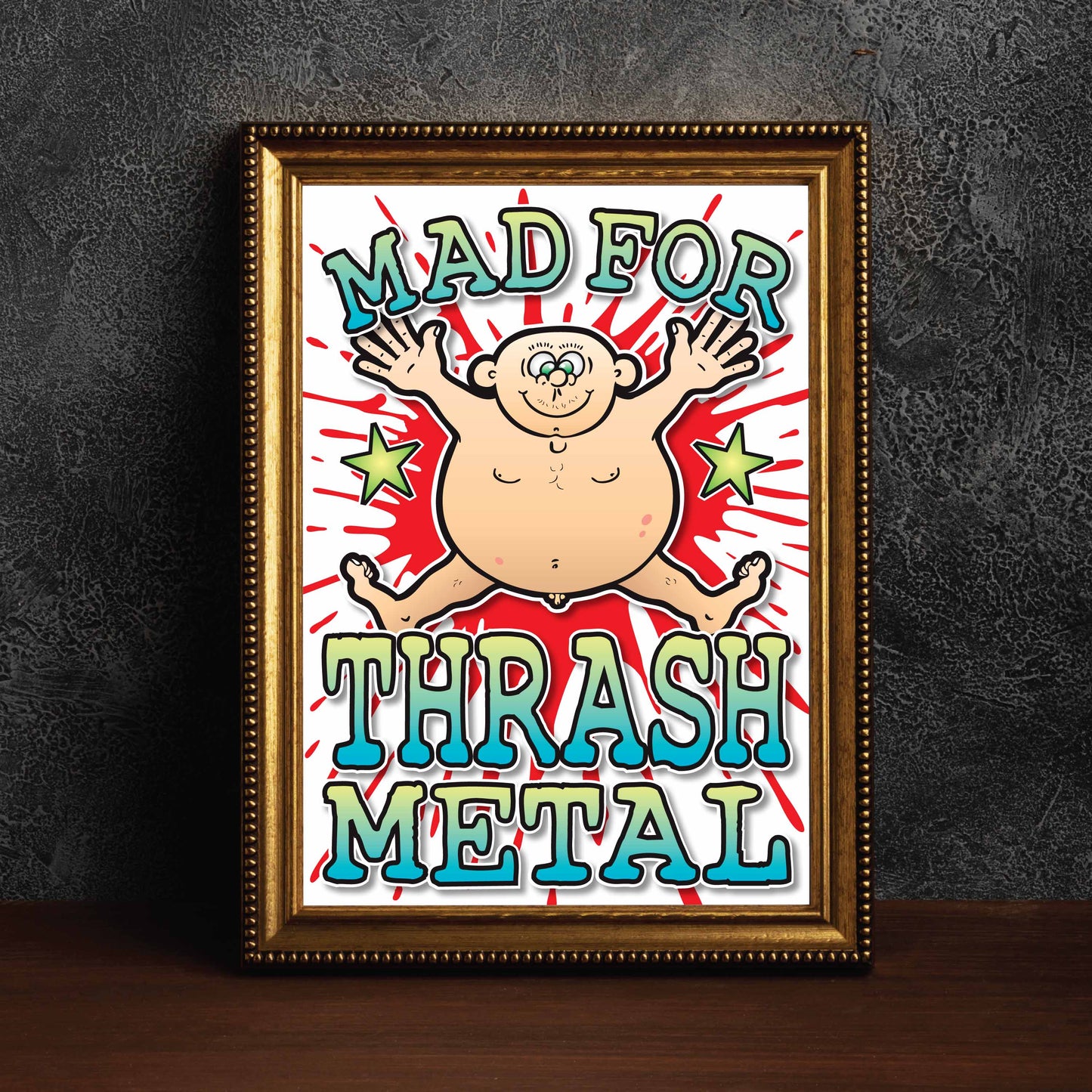 Thrash Metal Art Print / Mad For Music Poster / Wall Décor