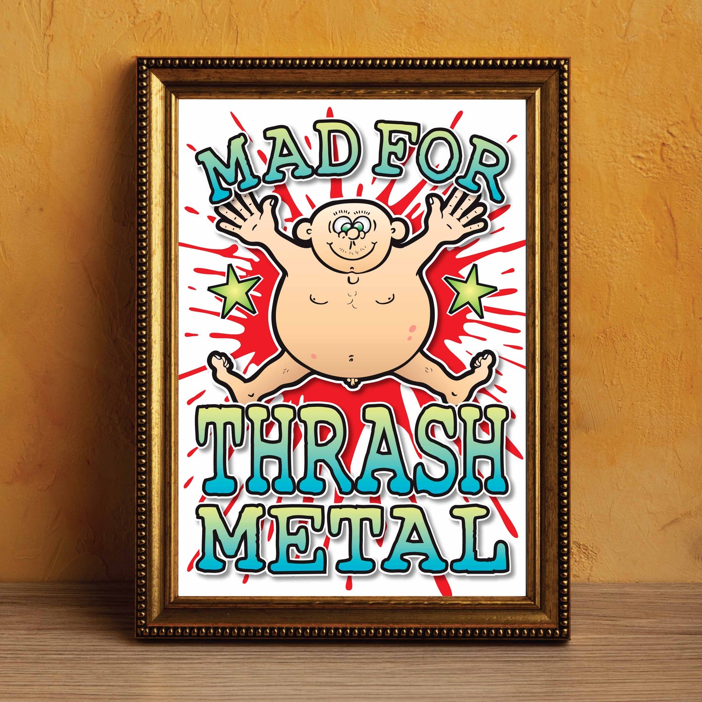 Thrash Metal Art Print / Mad For Music Poster / Wall Décor