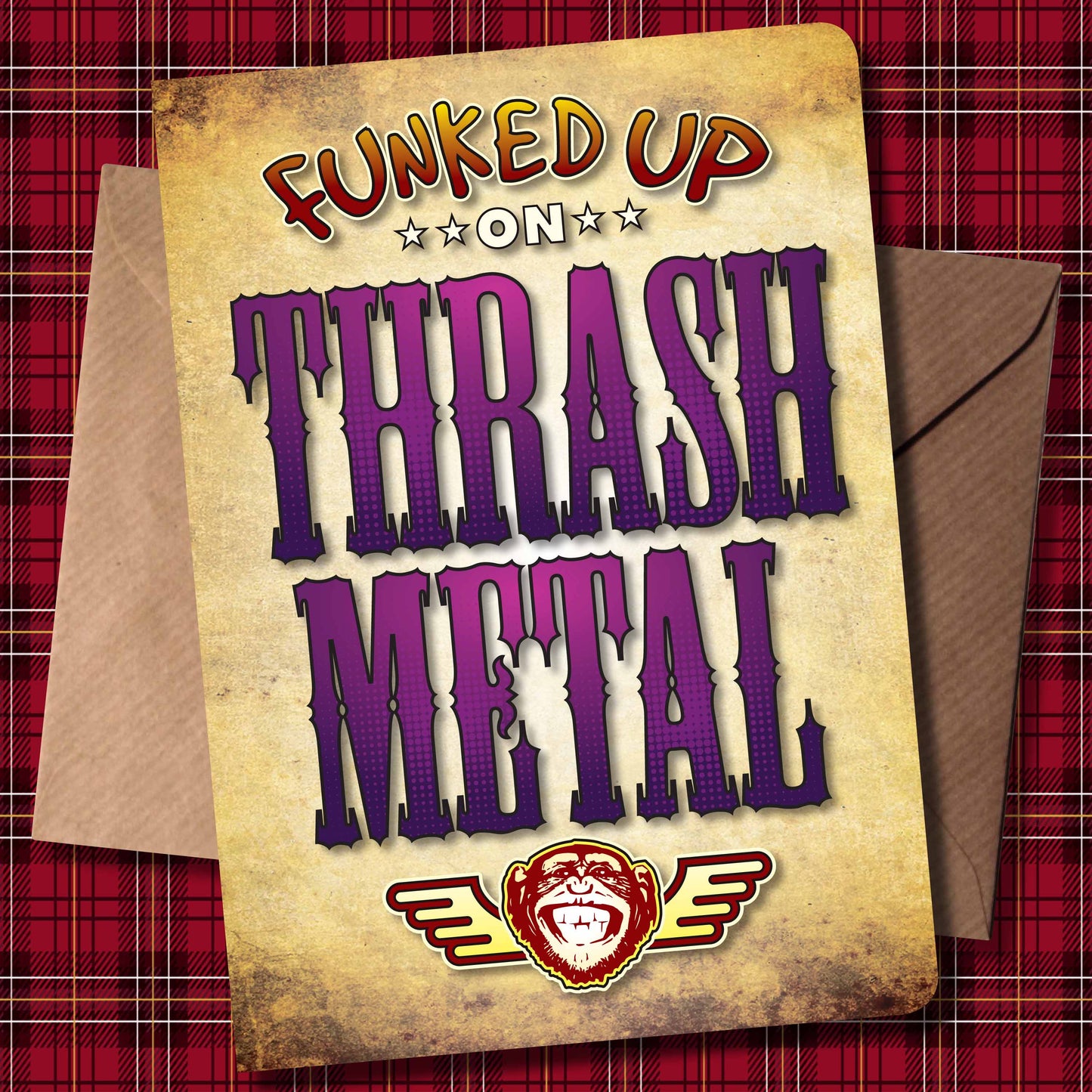Thrash Metal Art Print / Poster / Birthday Card / Greetings Card