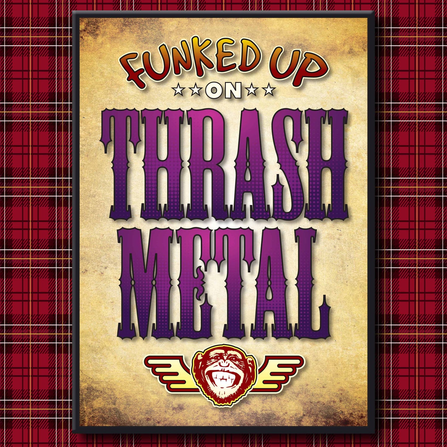 Thrash Metal Art Print / Poster / Birthday Card / Greetings Card