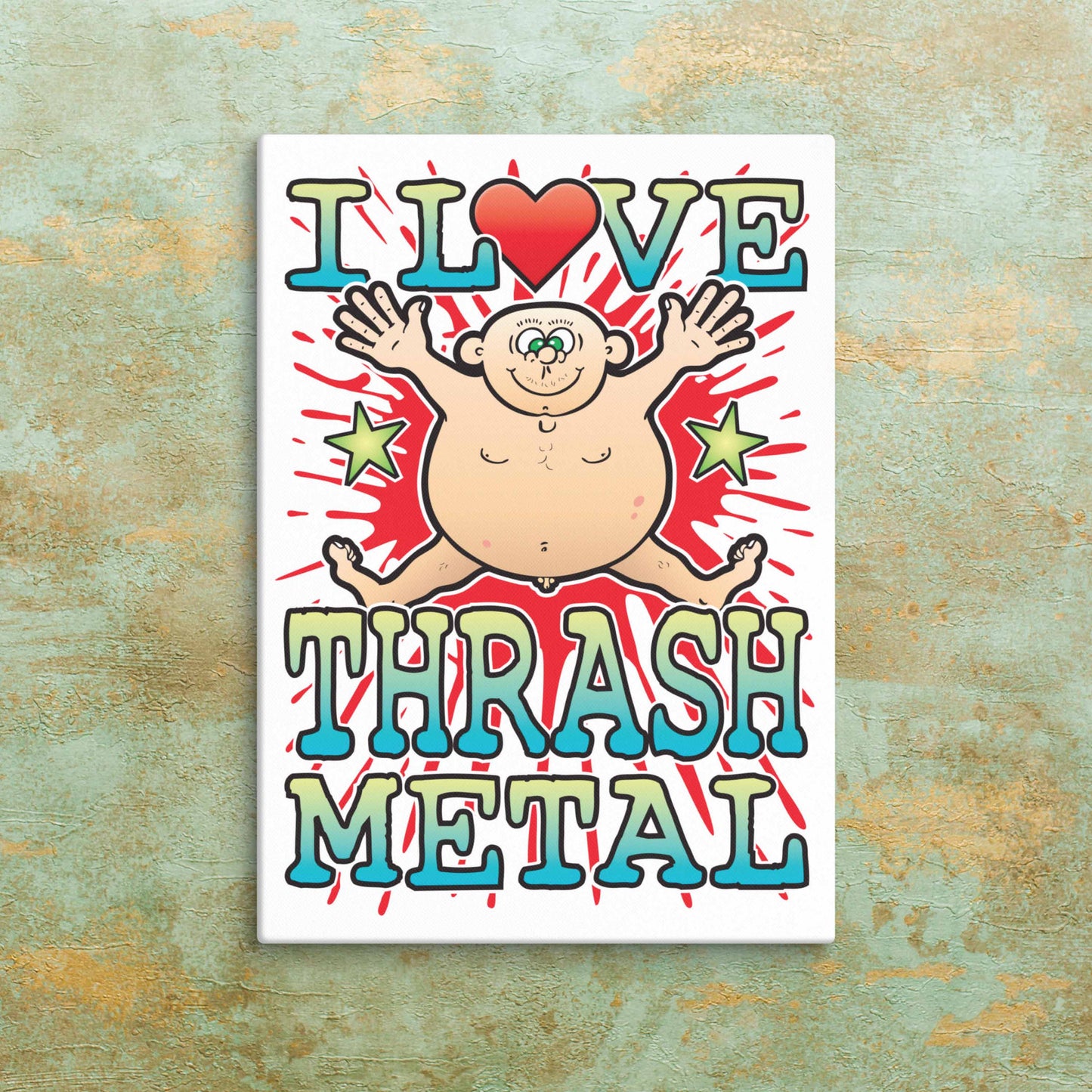 Thrash Metal Canvas Print 30x40cm