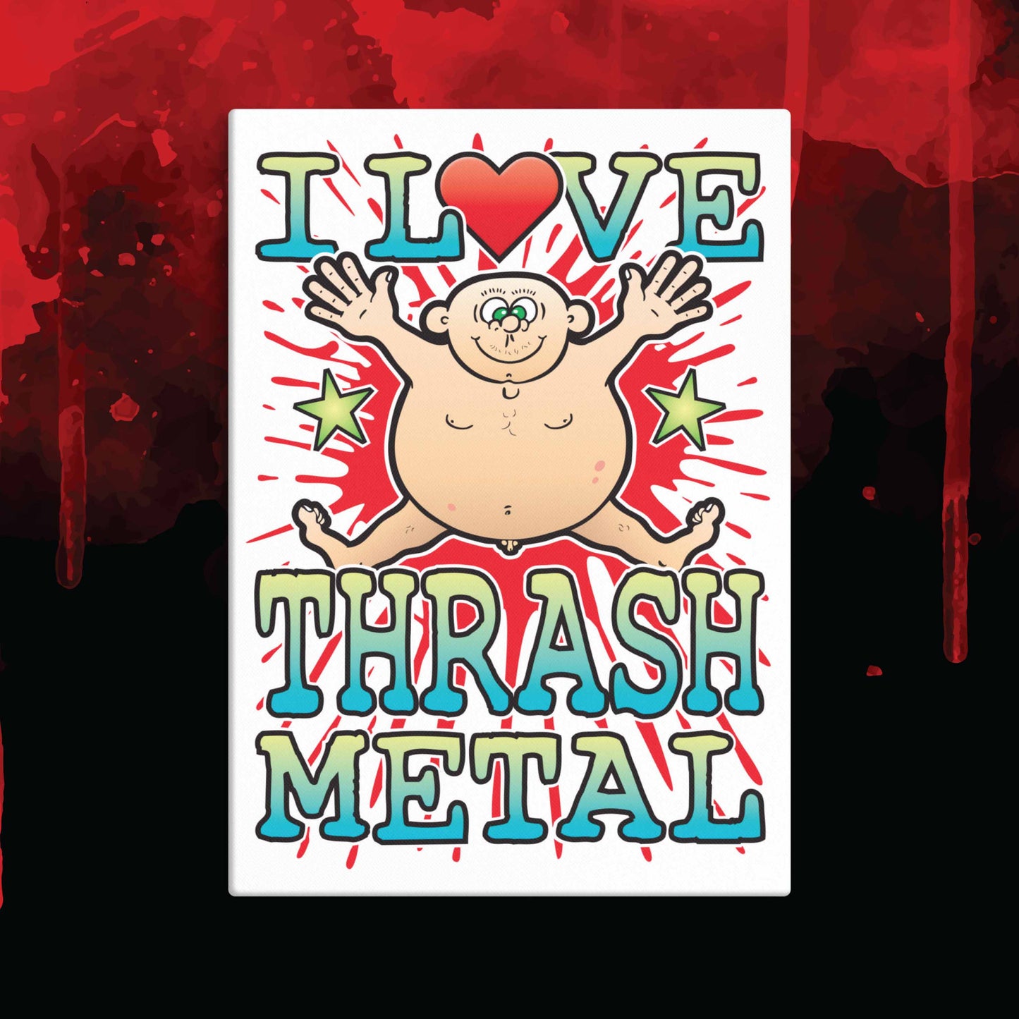 Thrash Metal 51x71cm Canvas Print