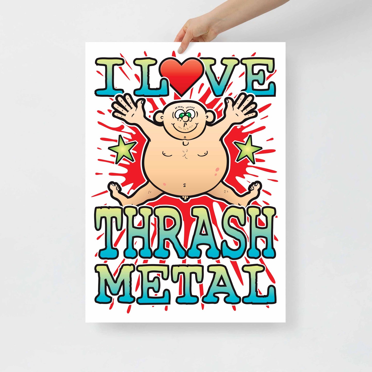 Thrash Metal 50x70cm Wall Art / Love Music Poster