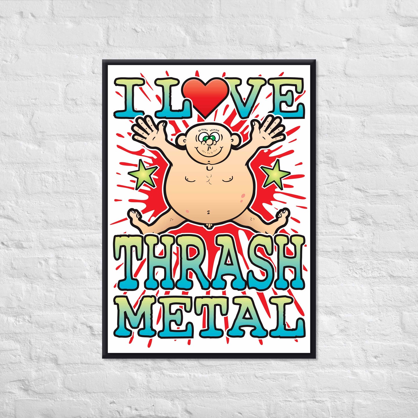 Thrash Metal 50x70cm Wall Art / Love Music Poster
