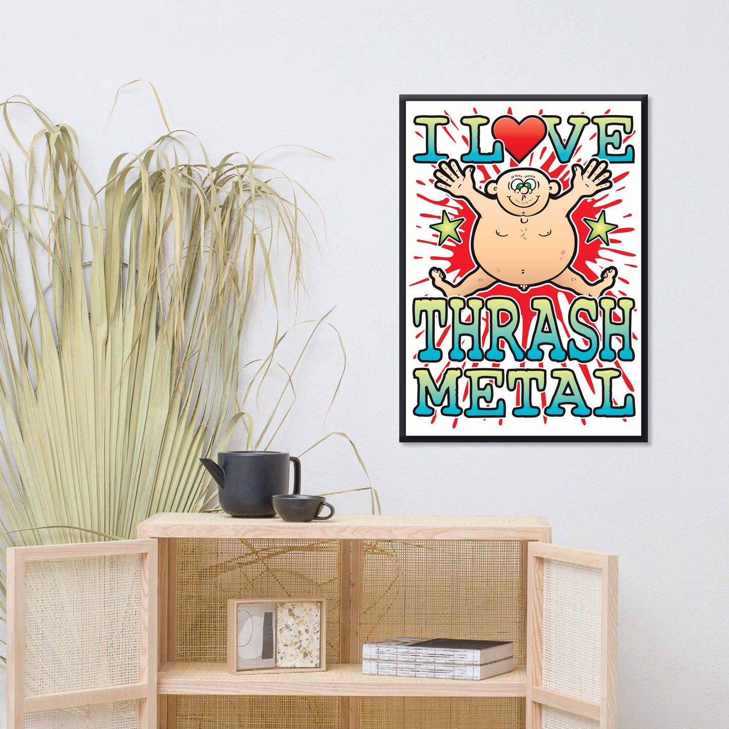 Thrash Metal 50x70cm Wall Art / Love Music Poster