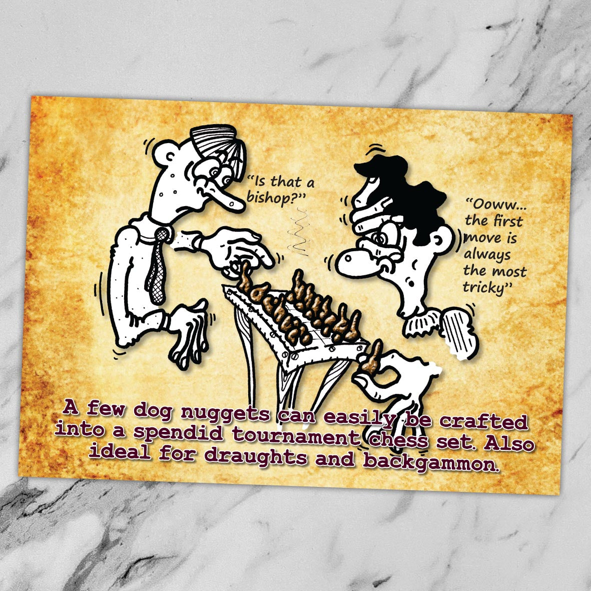 Tournament Chess Set Cartoon Art Print