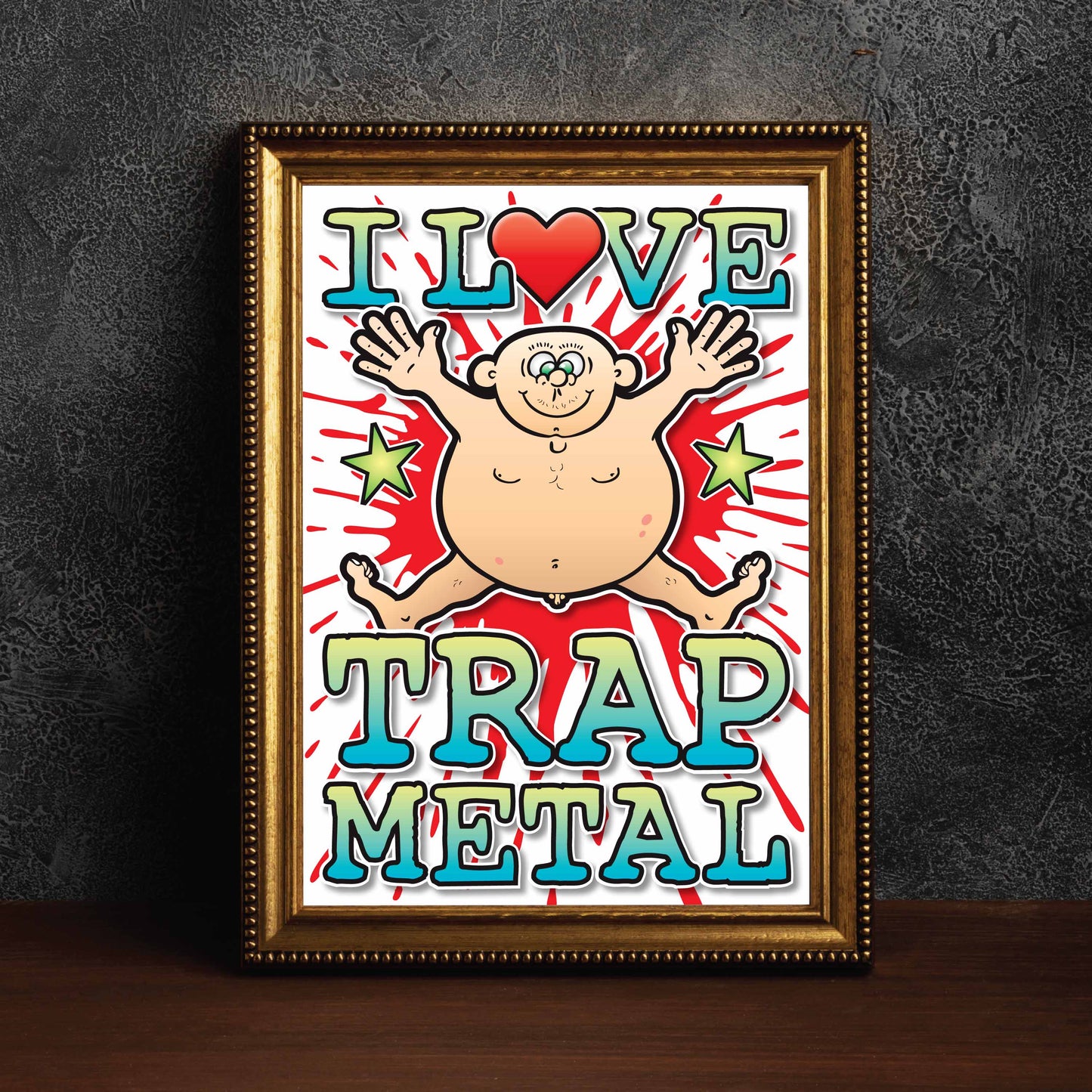 Trap Metal Art Print / Love Music Poster / Wall Décor / Rock Guru