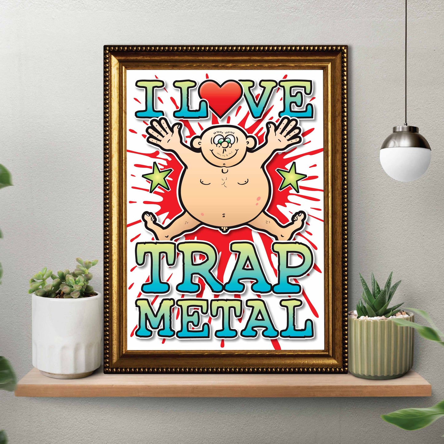 Trap Metal Art Print / Love Music Poster / Wall Décor / Rock Guru