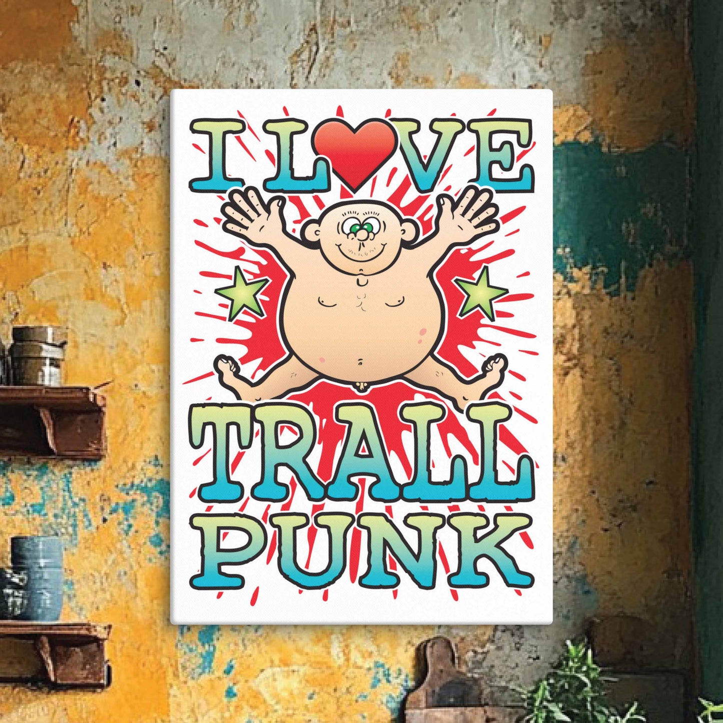 Trallpunk 51x71cm Canvas Print