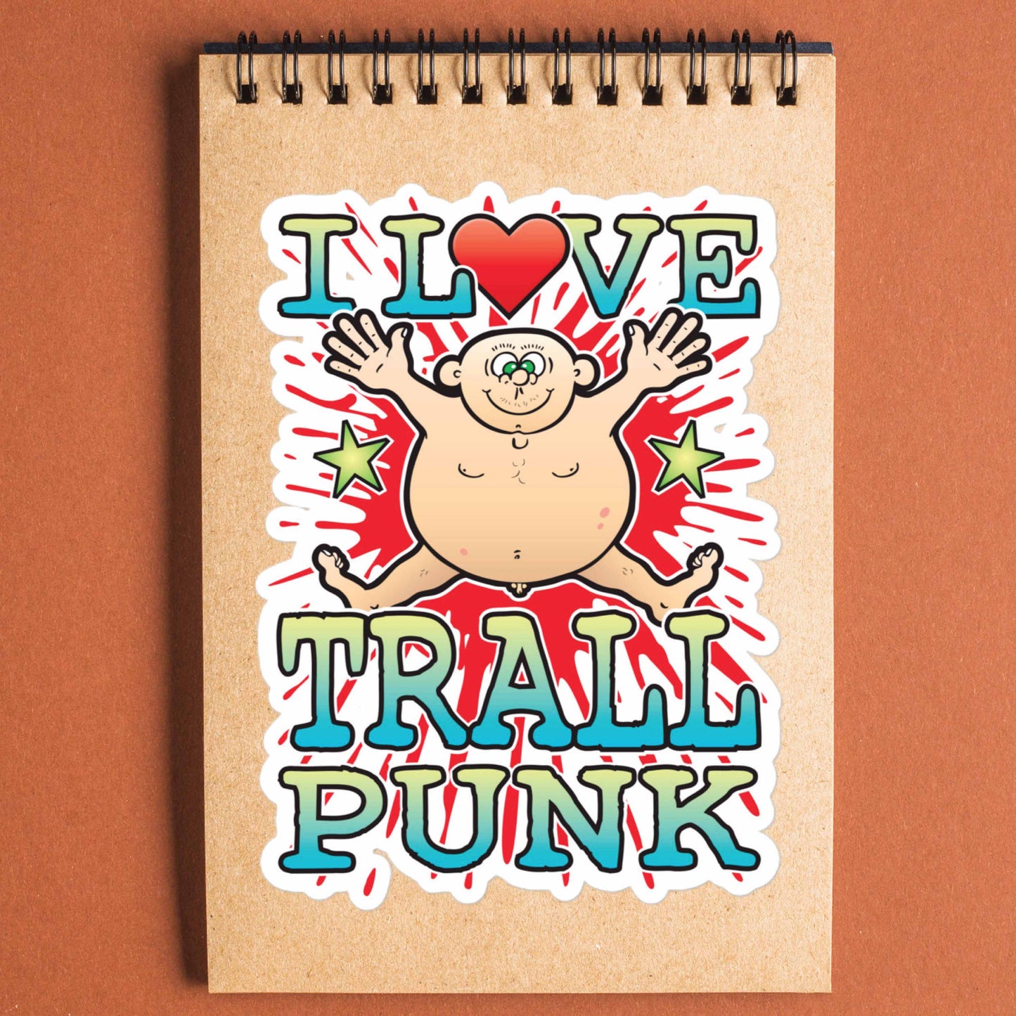 Trallpunk Vinyl Kiss-Cut Sticker / 14 x 10cm