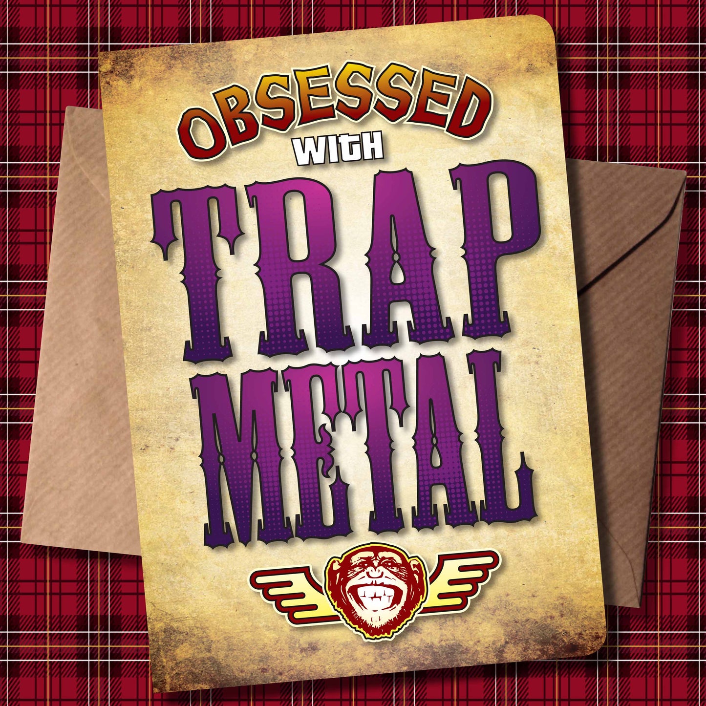 Trap Metal - Obsessed Art Poster + Birthday / Greetings Card