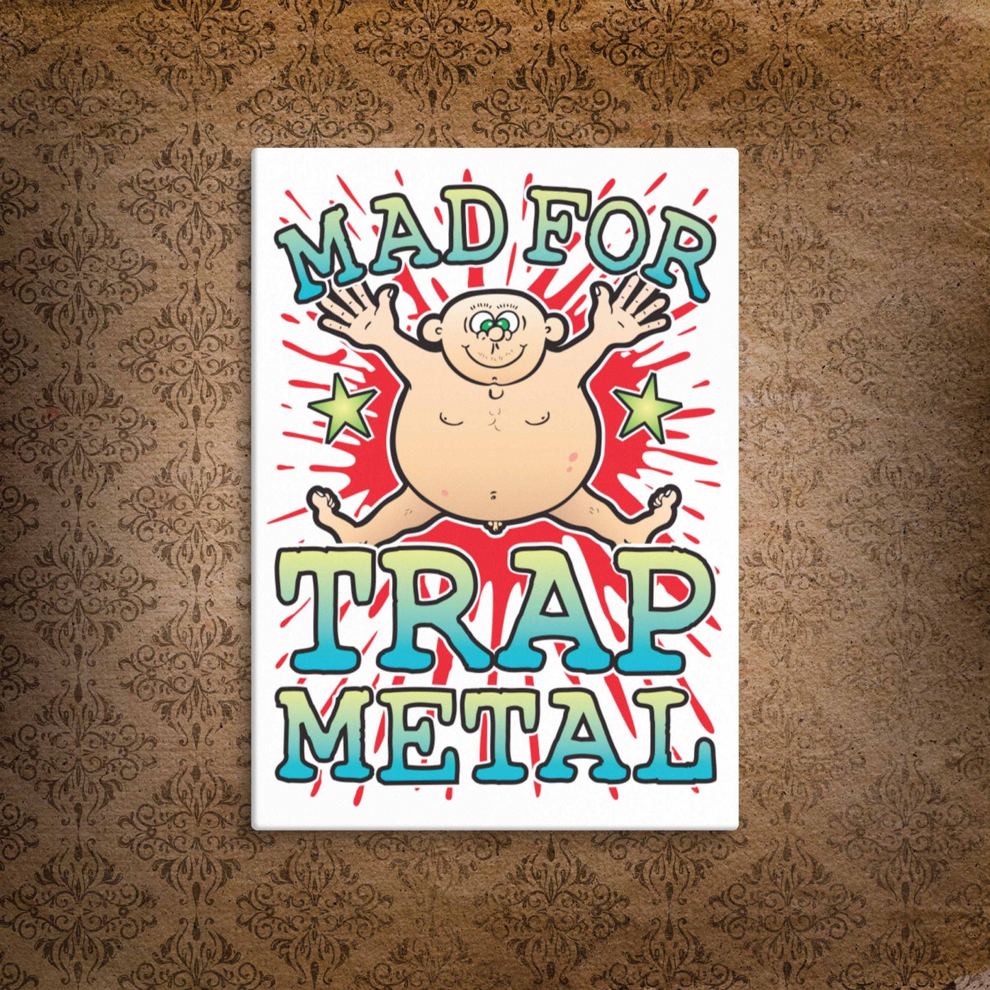 Trap Metal Canvas Print 30x40cm