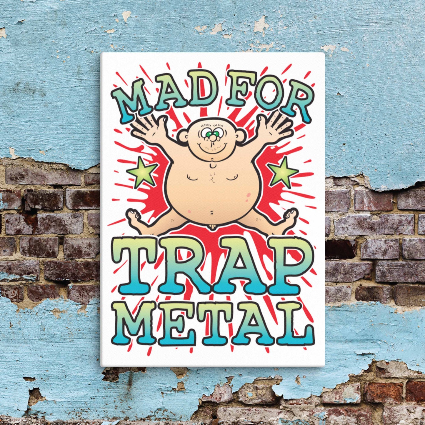 Trap Metal Canvas Print 30x40cm