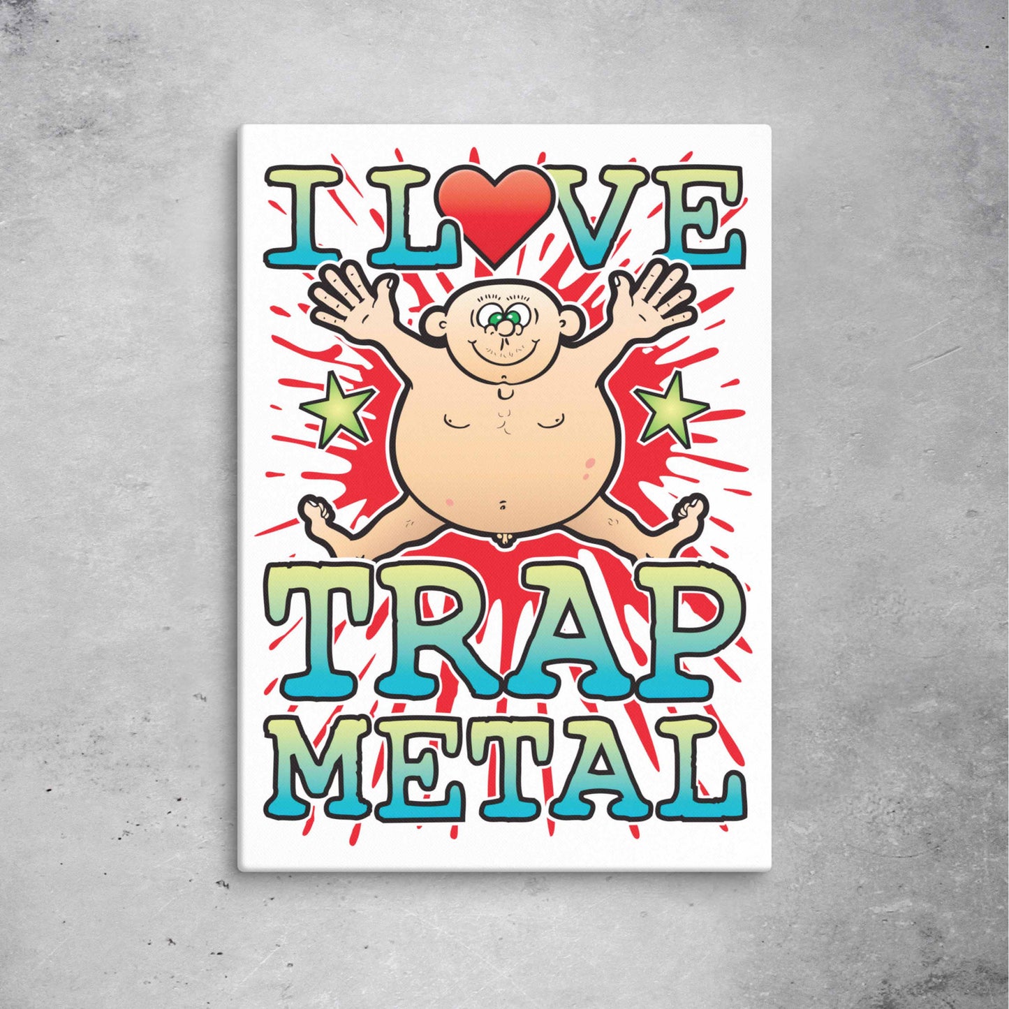 Trap Metal 51x71cm Canvas Print