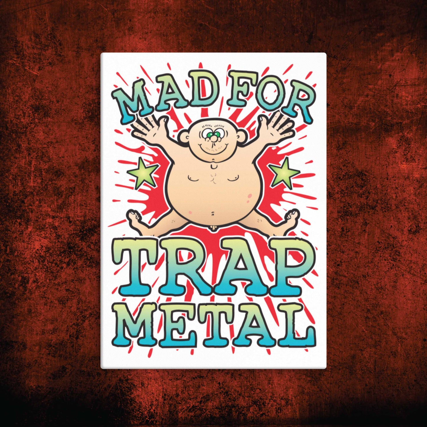 Trap Metal Canvas Print 30x40cm