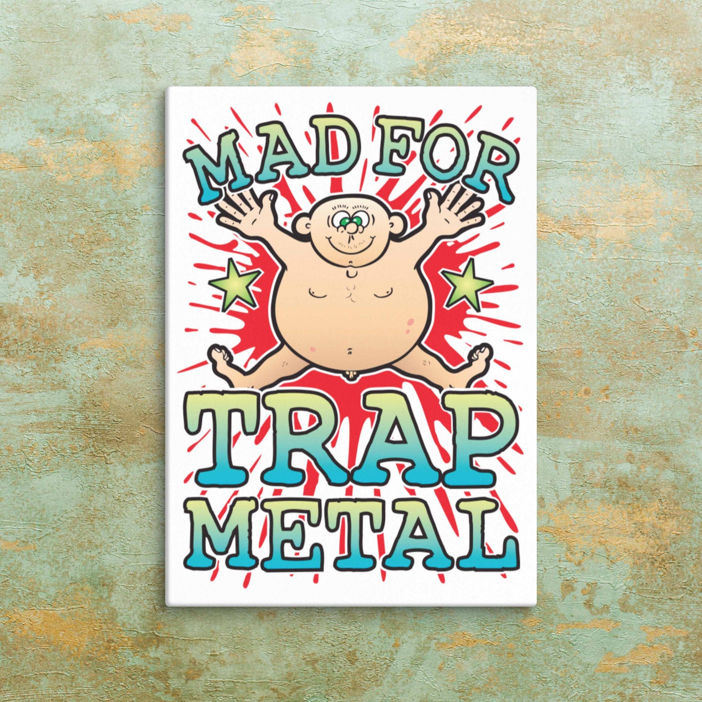 Trap Metal Canvas Print 30x40cm