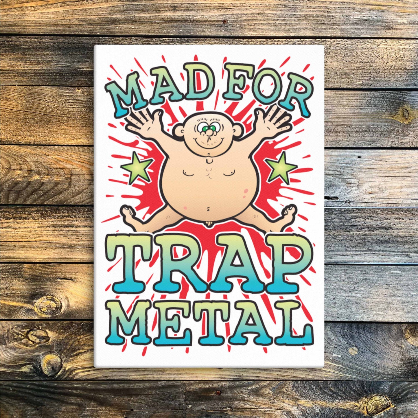 Trap Metal Canvas Print 30x40cm
