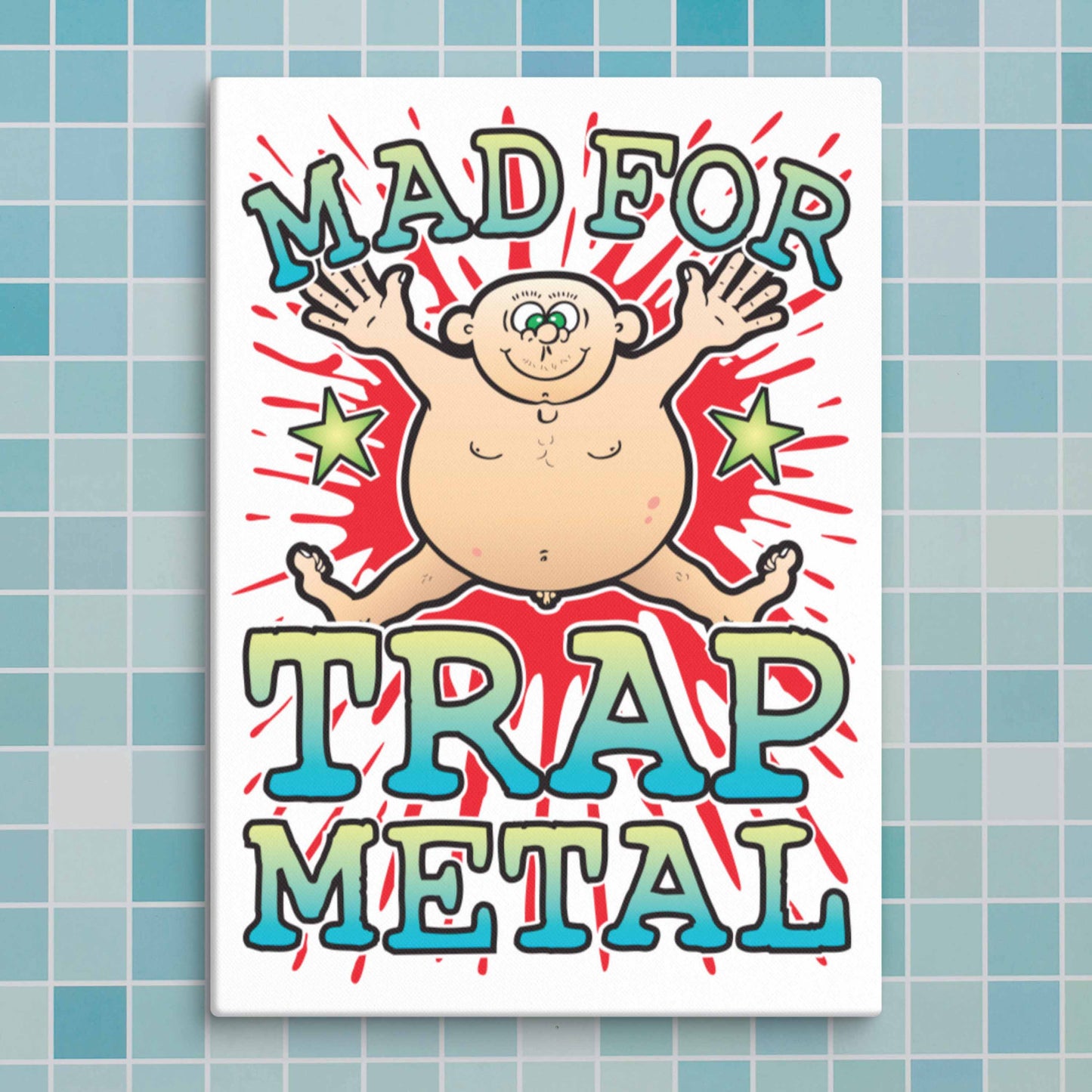Trap Metal Canvas Print 30x40cm