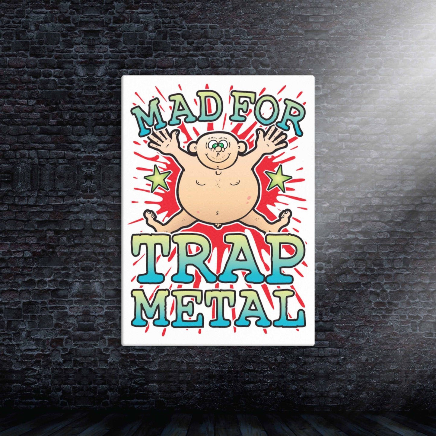 Trap Metal Canvas Print 30x40cm