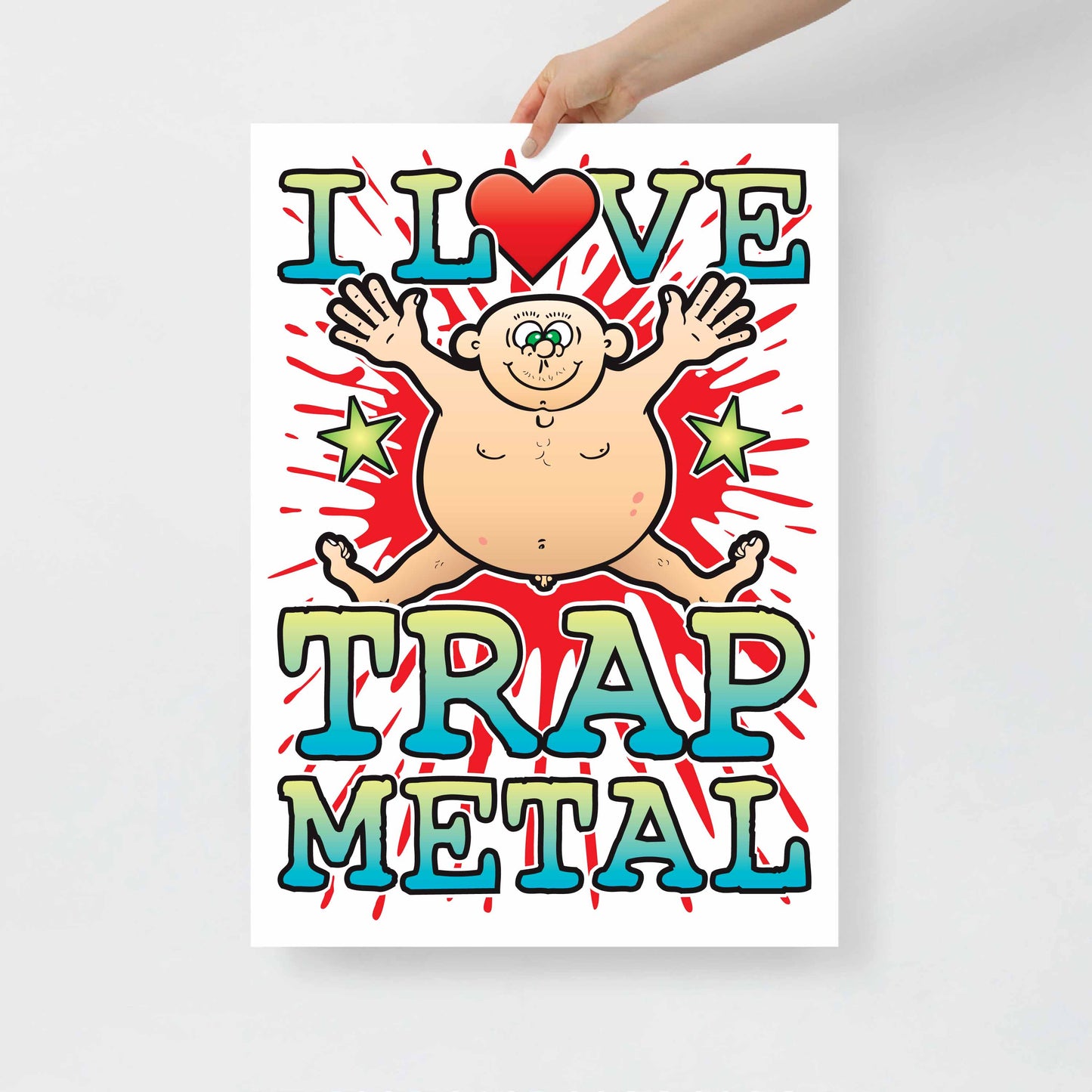 Trap Metal 50x70cm Wall Art / Love Music Poster