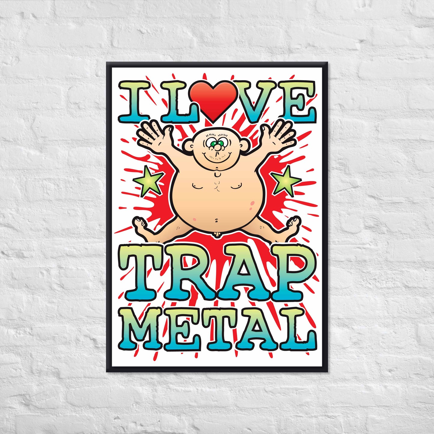 Trap Metal 50x70cm Wall Art / Love Music Poster