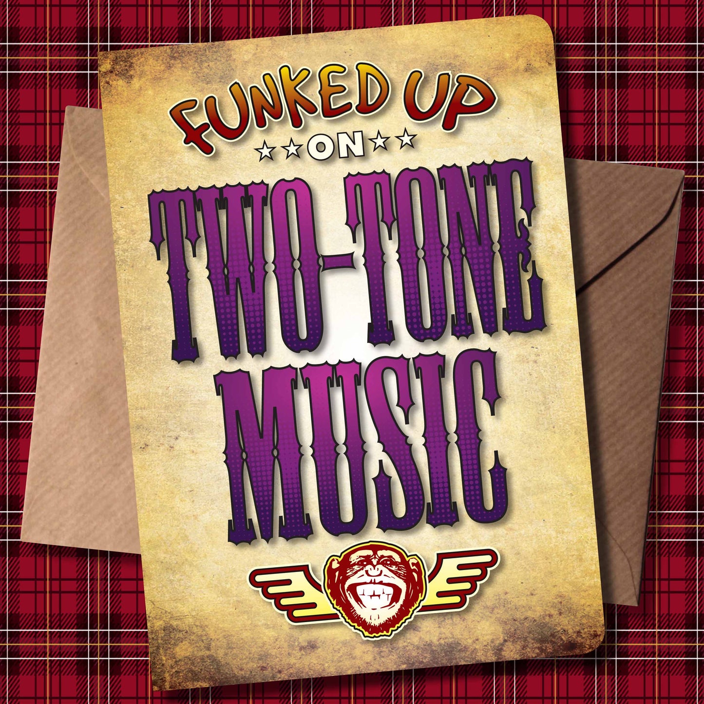 Two-Tone Music Art Print / Poster / Birthday Card / Greetings Card