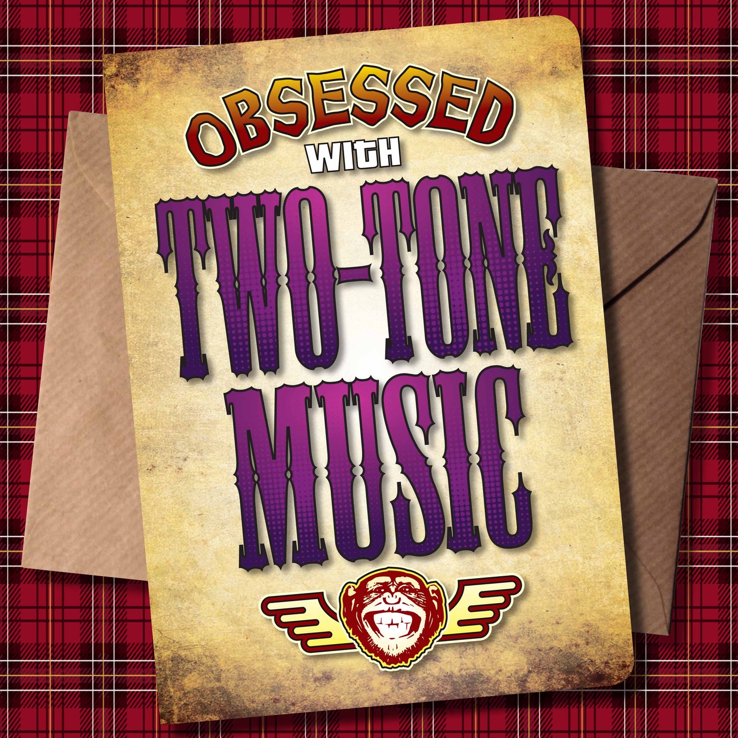 Two Tone Music - Obsessed Art Poster + Birthday / Greetings Card