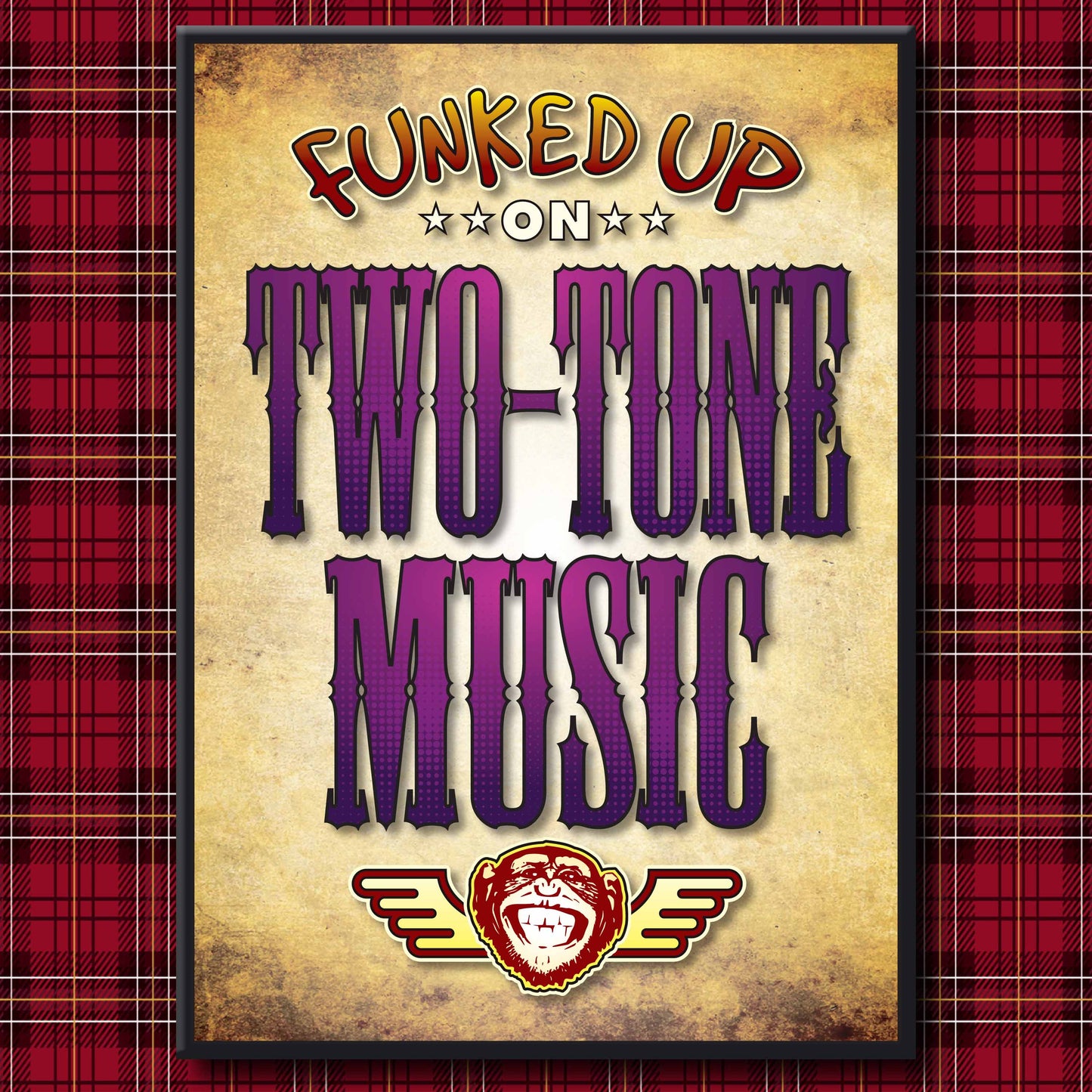 Two-Tone Music Art Print / Poster / Birthday Card / Greetings Card