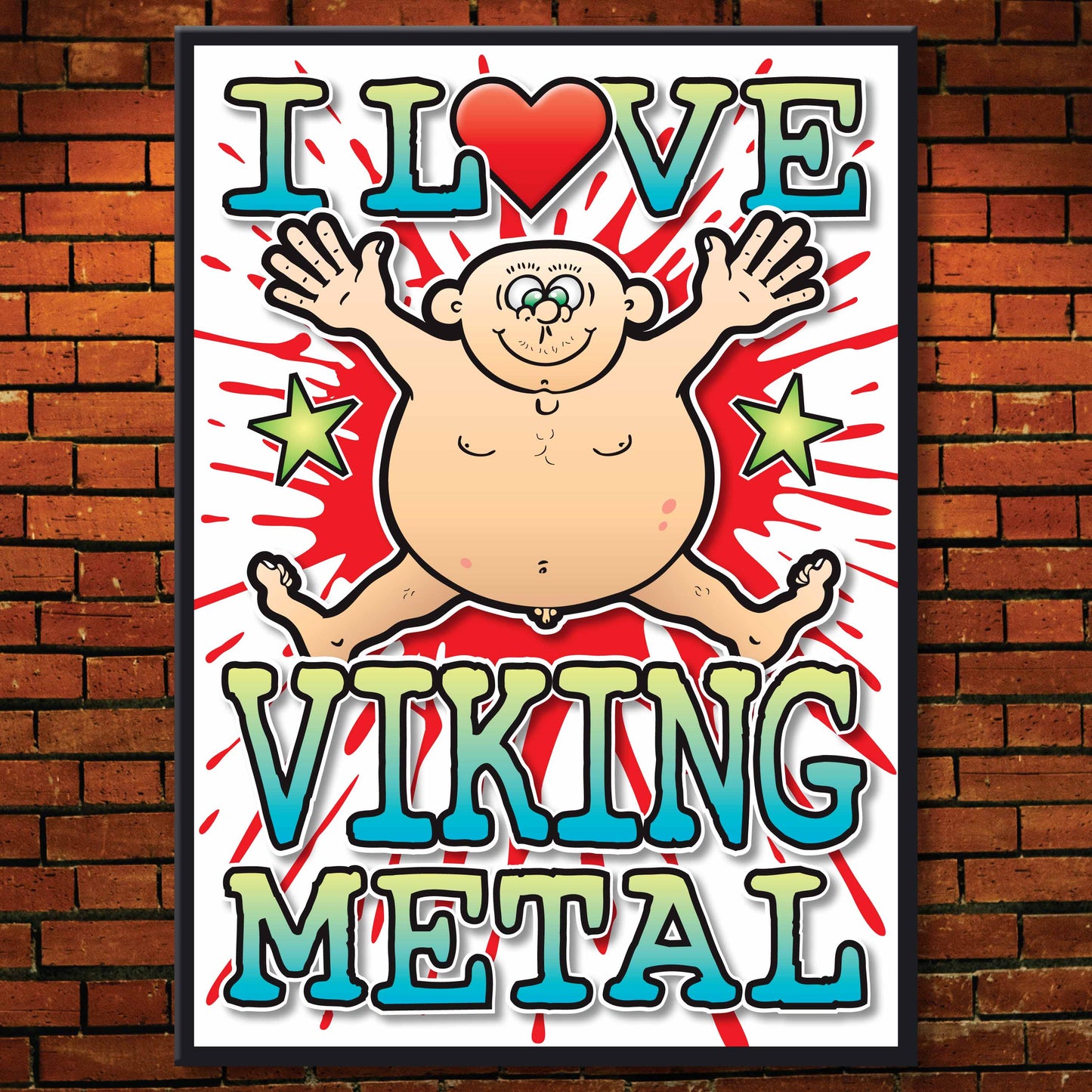 Viking Metal Art Print / Love Music Poster / Wall Décor / Rock Guru
