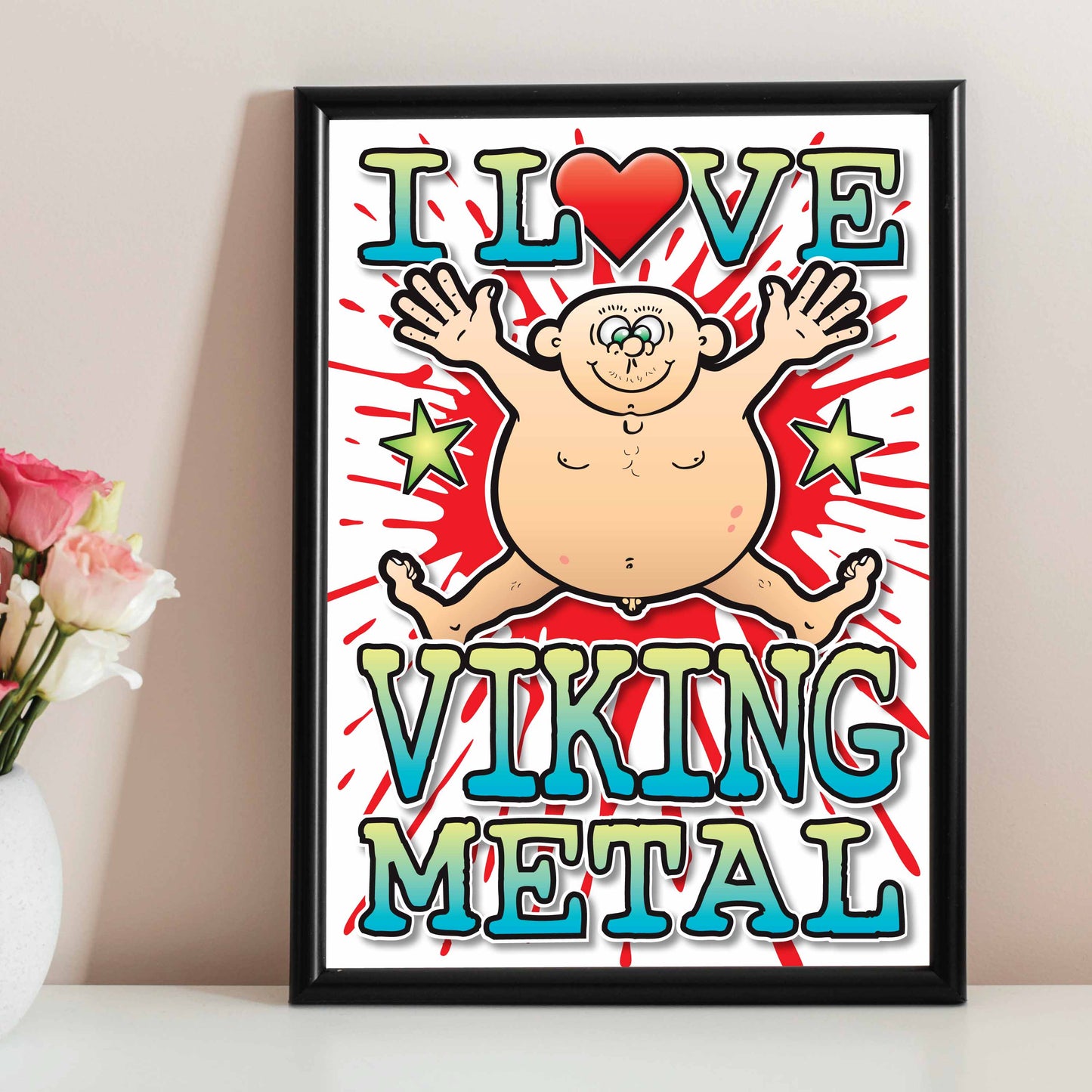 Viking Metal Art Print / Love Music Poster / Wall Décor / Rock Guru