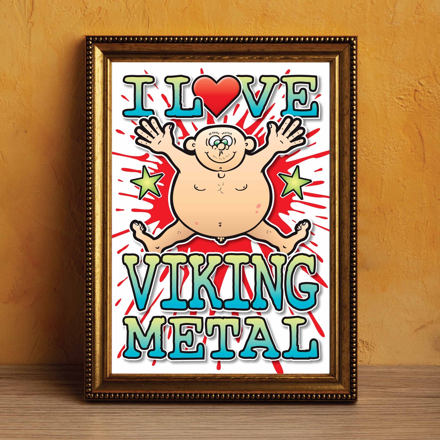 Viking Metal Art Print / Love Music Poster / Wall Décor / Rock Guru