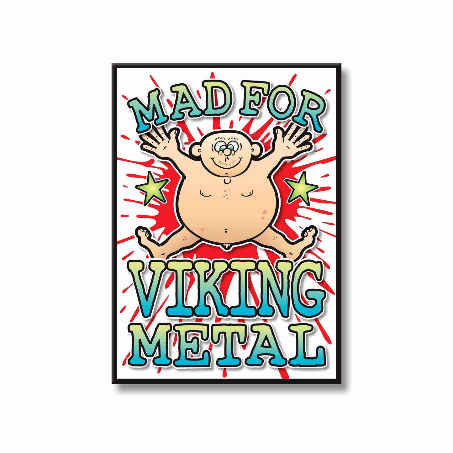 Viking Metal Art Print / Mad For Music Poster / Wall Décor