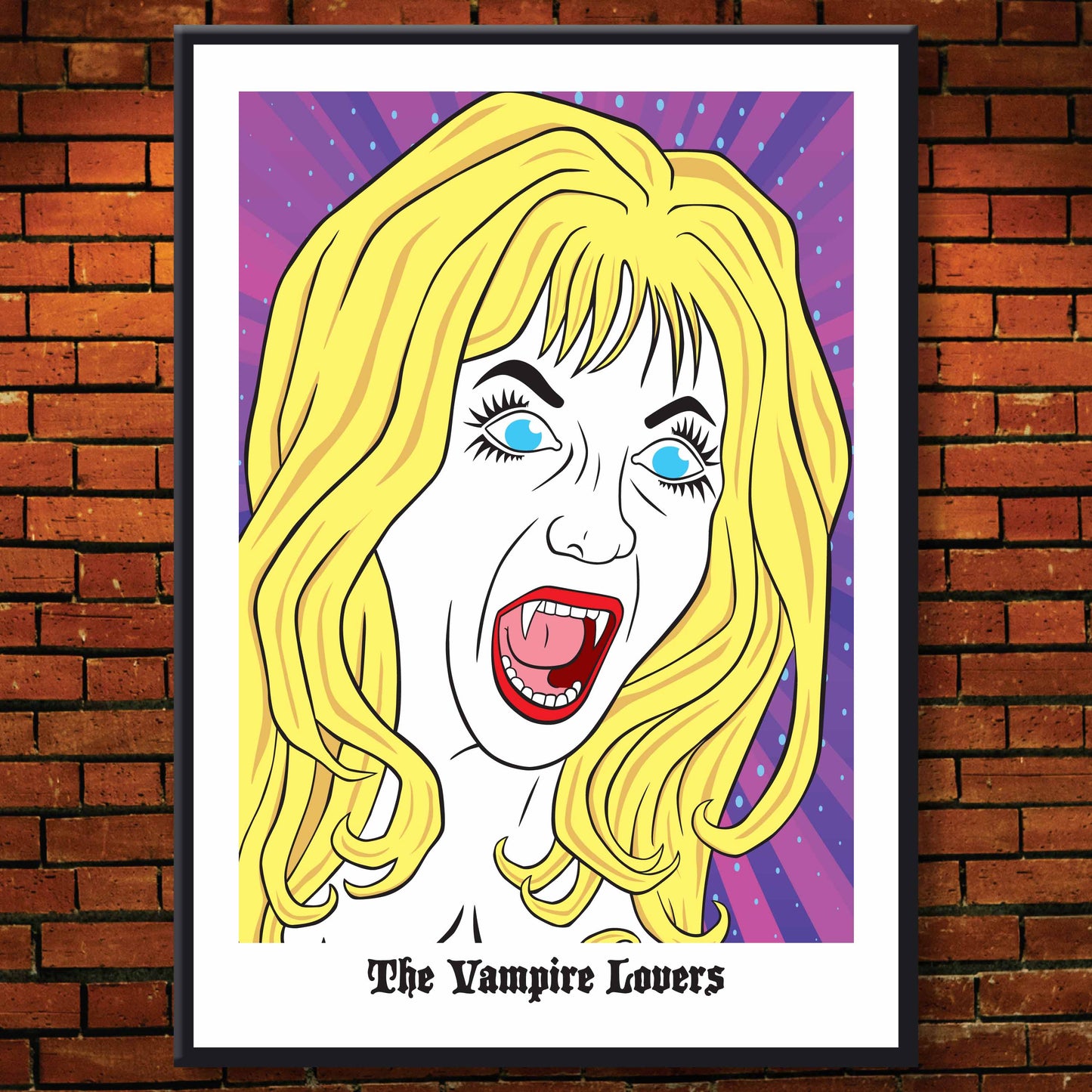 Ingrid Pitt - "The Vampire Lovers" Pop Art Giclée Print