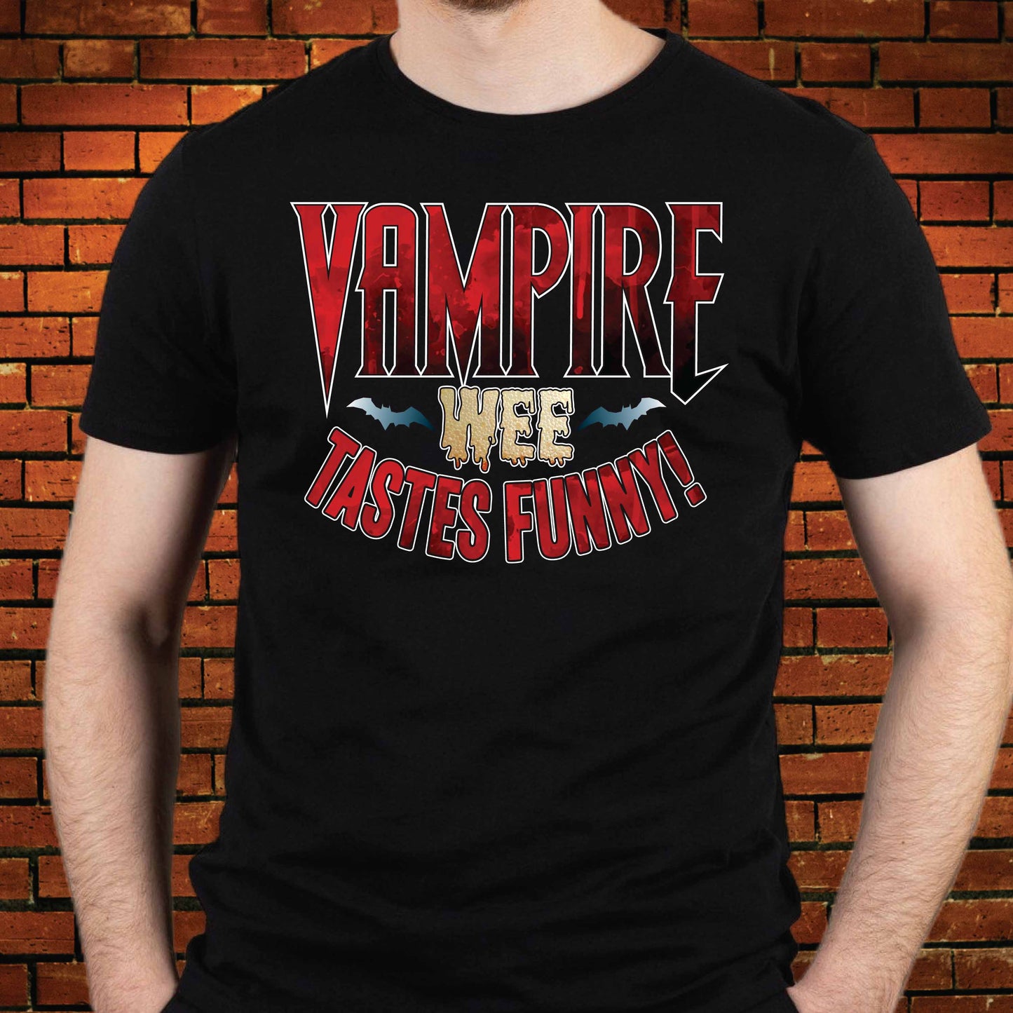 Vampire Wee Funny Slogan Cotton T-Shirt