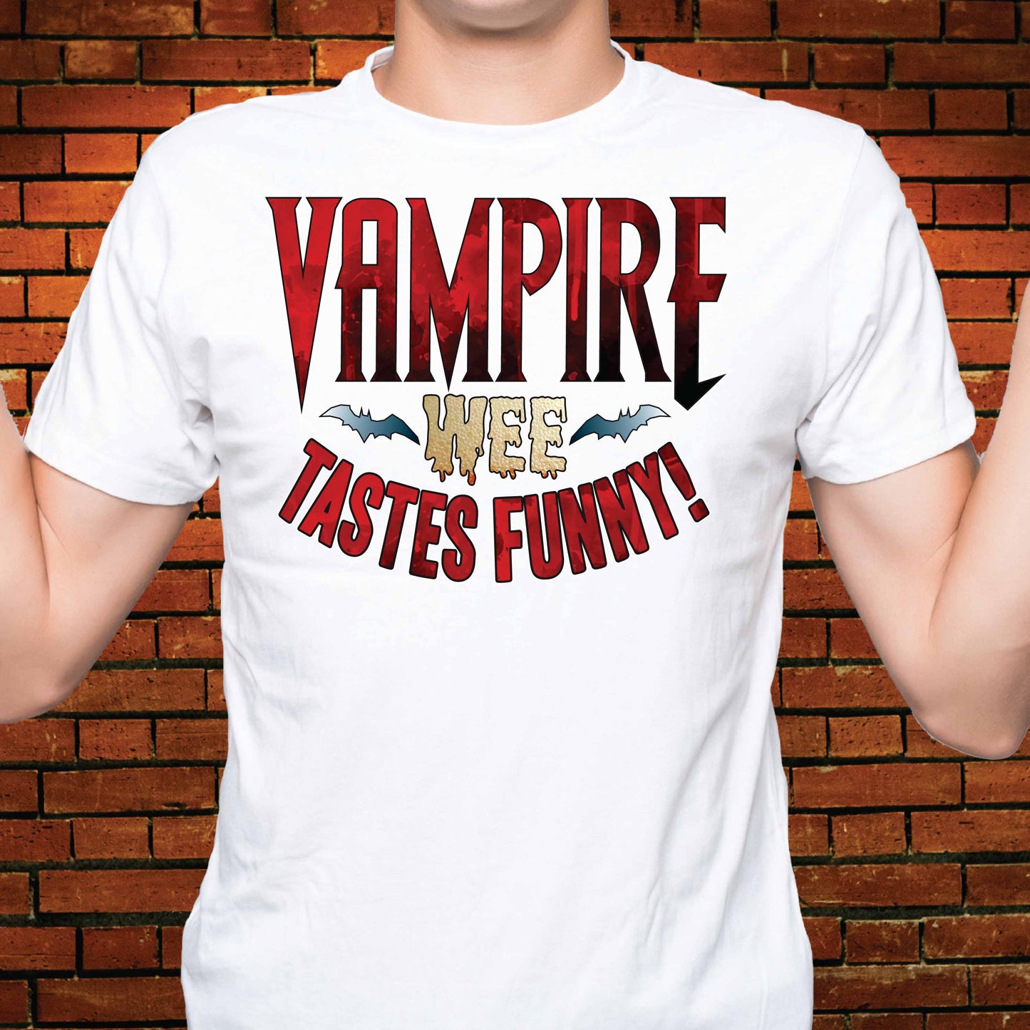 Vampire Wee Funny Slogan Cotton T-Shirt