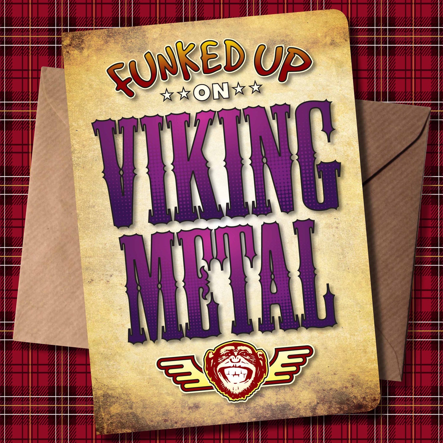Viking Metal Art Print / Poster / Birthday Card / Greetings Card