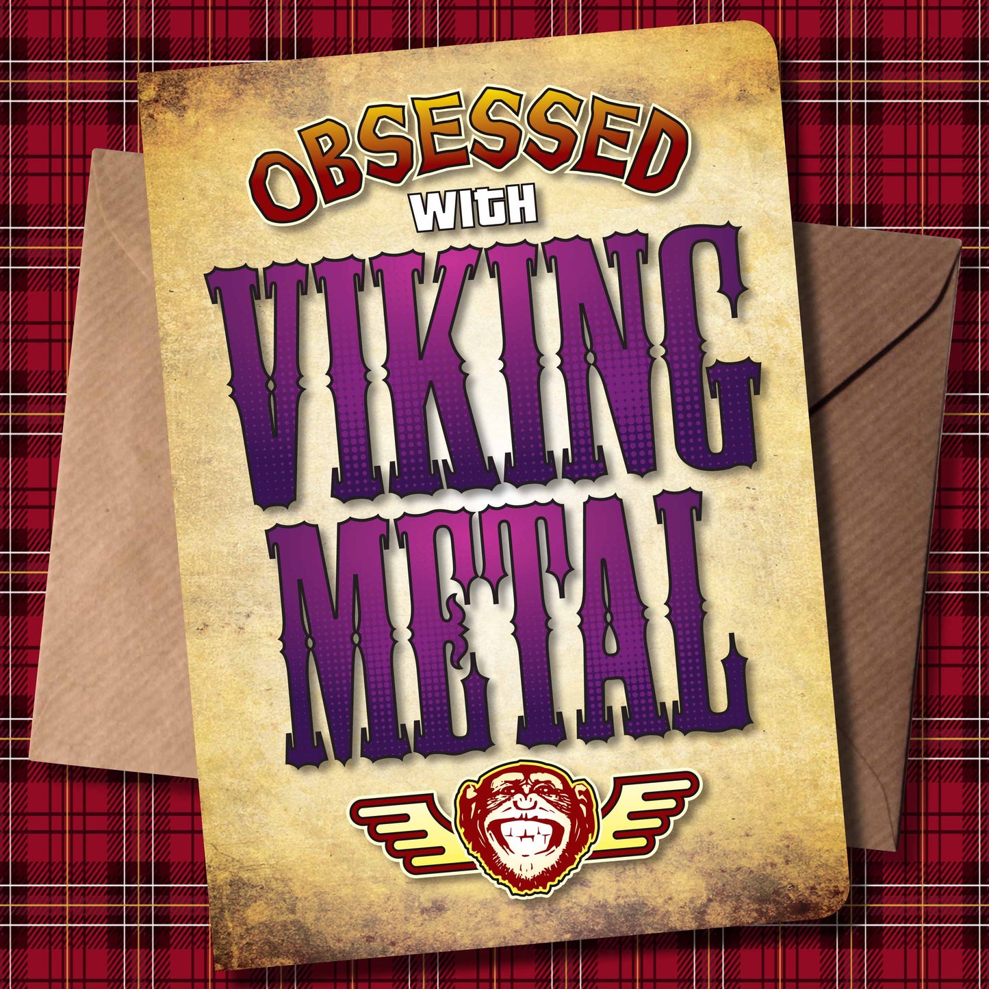 Viking Metal - Obsessed Art Poster + Birthday / Greetings Card